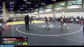 145 lbs Champ Round 1 (16 Team) - Coleman Matheny, NFWA Red vs Jacob Barnhill, Montana Senior