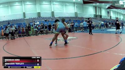 165 lbs Cons. Semi - Brendan Kero, MI vs Keishawn Triplett, IL