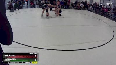 160 lbs Quarterfinal - Joe Novero, Nebraska vs Bryce Kunz, Central City Junior Wrestling Club