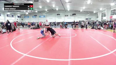 C-242 lbs Quarterfinal - Cadderly Meeker, OH vs Kevin Oswalt, PA