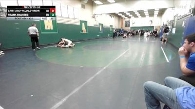 120 lbs Cons. Round 2 - Santiago Valdez-Pinon, San Clemente vs Frank Ramirez, Brawley