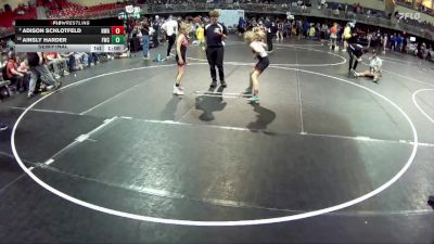 82 lbs Semifinal - Adison Schlotfeld, Nebraska Wrestling Academy vs Ainsly Harder, Fremont Wrestling Club