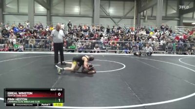 95 lbs Cons. Round 2 - Finn Heston, Lawrence Elite Wrestling Club vs Isreal Winston, Team Of Hard Knox