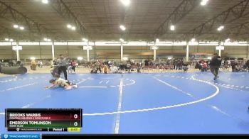 58B 3rd Place Match - Emerson Tomlinson, Kuna Klub vs Brooks Warbis, Fighting Squirrels Wrestling C