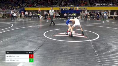 65 lbs Round Of 32 - Alex Hellyer, Corry vs Joey Myers, Portage Area