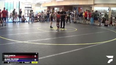 77 lbs Round 1 - Quinn Falzone, NOVA Wrestling Club vs Max Garcia, Scanlan