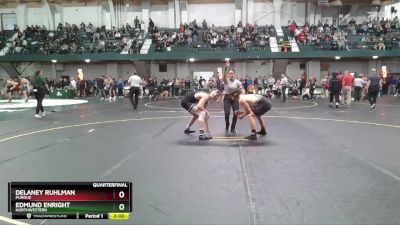 165 lbs Quarterfinal - Edmund Enright, Northwestern vs Delaney Ruhlman, Purdue