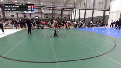 U14 FK - 126 lbs Cons. Semis - Atilla Karteron, Sua Sponte Wrestling Club vs Wesley Hepp, CNWC Concede Nothing Wrestling Club