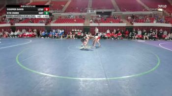 150 lbs Round 2 - Quarters & 1st Wb (16 Team) - Cooper Davis, Austin Lake Travis vs Kye Owen, Conroe Caney Creek