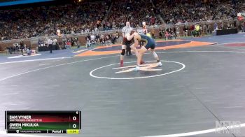 D4-165 lbs Quarterfinal - Owen Mikulka, Ithaca HS vs Sam Vyner, Whittemore-Prescott HS