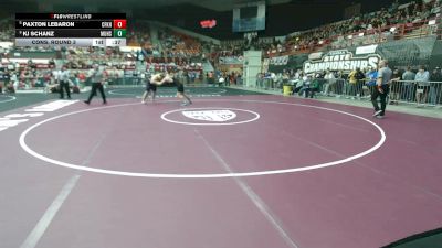 285 lbs Cons. Round 3 - Paxton LeBaron, Coffeyville-Field Kindley HS vs KJ Schanz, Mulvane HS