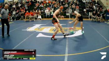 120 lbs Champ. Round 1 - Omar Leon, Ak. Springfield vs Jayson Knapp, Buckeye