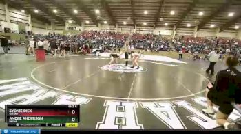 120 lbs Champ. Round 2 - Sydnie Dick, Uintah vs Andee Anderson, Basha