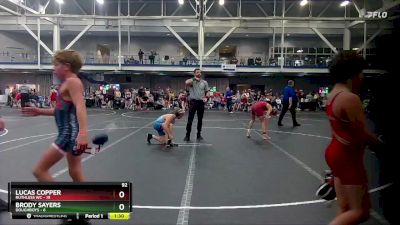 92 lbs Finals (2 Team) - Lucas Copper, Ruthless WC vs Brody Sayers, Doughboys