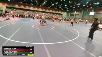 100 lbs Cons. Round 4 - Christal Sand, Silver Creek vs Kloe Alejandro, Coral Academy - North