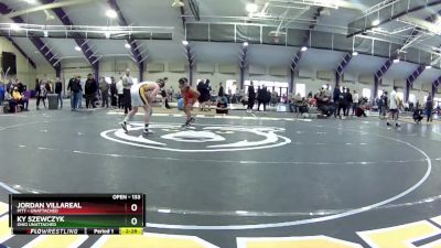 133 lbs Cons. Round 2 - Jordan Villareal, Pitt - Unattached vs Ky Szewczyk, Ohio Unattached