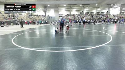 40 lbs 3rd Place Match - Matthew Foster, Bradford Wrestling vs Cooper Elmore, Stars Wrestling Club