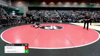 215 lbs Quarterfinal - Jose Rosales, Pomona vs Benjamin Vega Sanchez, Foothill (Palo Cedro)