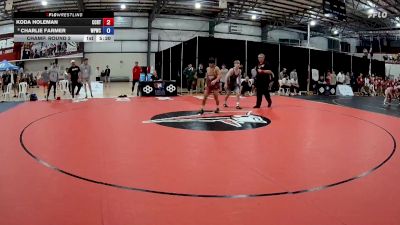 57 kg Champ. Round 2 - Koda Holeman, Central Coast Regional Training Center vs Charlie Farmer, West Point Wrestling Club
