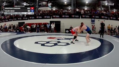 125 kg Champ. Round 1 - Jonathan Chesser, Charleston Regional Training Center vs Kaleb Abad, Knights Wrestling Club