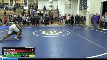 222 lbs Quarterfinal - Victor Davis, R. E. Lee vs Mykah Wilson, Brewbaker Tech