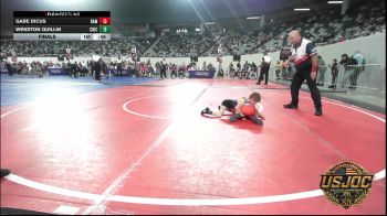 37 lbs Final - Gabe Dicus, Raw Wrestling Club vs Wenston Quillin, Chickasha Youth Wrestling