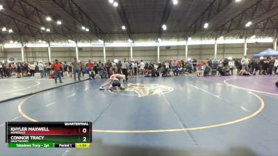 138 lbs Quarterfinal - Khyler Maxwell, Homedale vs Connor Tracy, Unattached