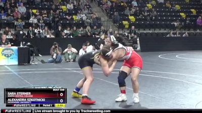 131 lbs Semifinal - Alexandra Szkotnicki, McKendree University vs Sara Sterner, North Central College