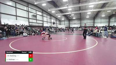 120 lbs Semifinal - Rykan Hacking, Uintah vs Ladd Holman, Juab