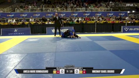Amelia Marie Bombassaro vs Mikomay Isabel Grubbs 2026 Pan Kids Jiu-Jitsu IBJJF Championship