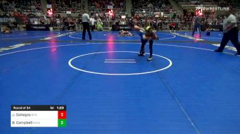 70 lbs Prelims - Jaidon Gallegos, Brighton WC vs Beckett Campbell, Hudson WC