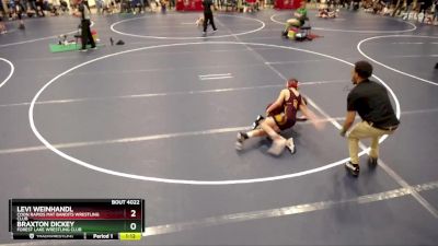 108 lbs Champ. Round 1 - Levi Weinhandl, Coon Rapids Mat Bandits Wrestling Club vs Braxton Dickey, Forest Lake Wrestling Club