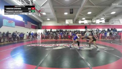 Boys 134 lbs Champ. Round 1 - Preston Stevens, Shasta Boys vs Domingo Martinez, Live Oak Boys