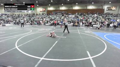 37 lbs Semifinal - Brielle Cablay, Pounders WC vs Blythe Keegan, Damonte Mustangs WC