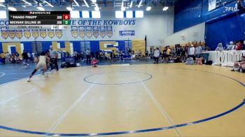 106 lbs Cons. Round 4 - Thiago Finuff, Liberty County Highschool vs Michiah Gillins Jr, YIC