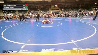 112 lbs Semifinal - Brynlyn Sullivan, Cowboy Wrestling Club vs Zaina Albadri, Greater Heights Wrestling