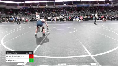 128 lbs Quarterfinal - Mirolim Mirkhaydarov, Wilson Central vs Zachary Bryant, Petersburg