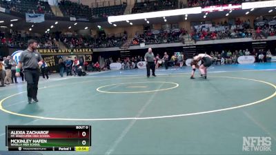 165G 3rd Place Match - Alexia Zacharof, Mt. Edgecumbe High School vs McKINLEY HAFEN, Wasilla High School