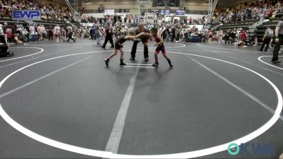 43 lbs Round Of 16 - Josiah Rosas 3, OKC Saints Wrestling vs Blayne Hines, Comanche Takedown Club