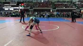 109 lbs Cons. Round 4 - Cadence Crookston, Sun River Valley Club vs Ella Brown, Minot Majettes