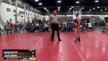 112 lbs Placement Matches (8 Team) - Jacob Junkins, Patriots Wrestling Club vs Covyn Shelton, Legacy Red