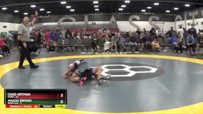 105 lbs Round 1 (8 Team) - Chad Artman, POWA vs Mason Brown, Rebellion