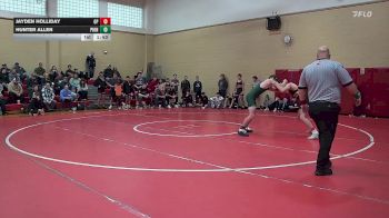 175 lbs Day 2 (round 1) - Jayden Holliday, Orchard Park vs Hunter Allen, Pioneer