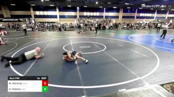 78 lbs Consi Of 8 #2 - Mark Ramirez, Cvbjj vs Ashton Fasano, Eagle HS