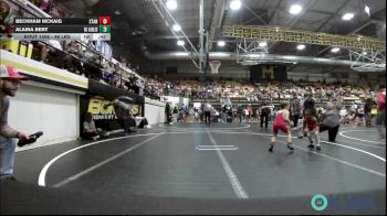 46 lbs Round Of 16 - Beckham McKaig, Standfast vs Alaina Bert, Del City Little League Wrestling