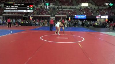 144 lbs Cons. Semi - Faith Oakland, Oakland vs Tita Fandrich, Darkhorse Wrestling Club