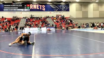 157 lbs Cons. Round 2 - Brandon Flores-Salazar, Alvernia University vs Brennan McGrann, Johns Hopkins