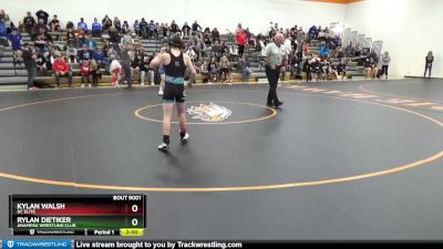 J-2 lbs Quarterfinal - Kylan Walsh, DC Elite vs Rylan Dietiker, Anamosa Wrestling Club