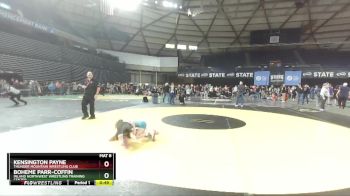 58 lbs 1st Place Match - Boheme Parr-Coffin, Inland Northwest Wrestling Training Center vs Kensington Payne, Thunder Mountain Wrestling Club
