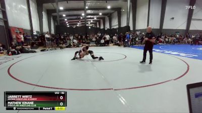 82 lbs 3rd Place Match - Mathew Kinane, Steelclaw Wrestling Club vs Jarrett Wirtz, Ascend Wrestling Academy